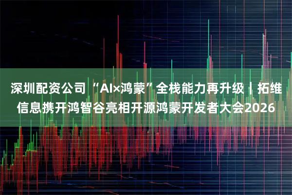 深圳配资公司 “AI×鸿蒙”全栈能力再升级｜拓维信息携开鸿智谷亮相开源鸿蒙开发者大会2026